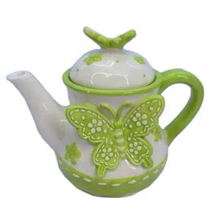 Farfalla Forma di tè di ceramica, vaso di fiori, vasi di tè personalizzato, a forma di animale tea pot