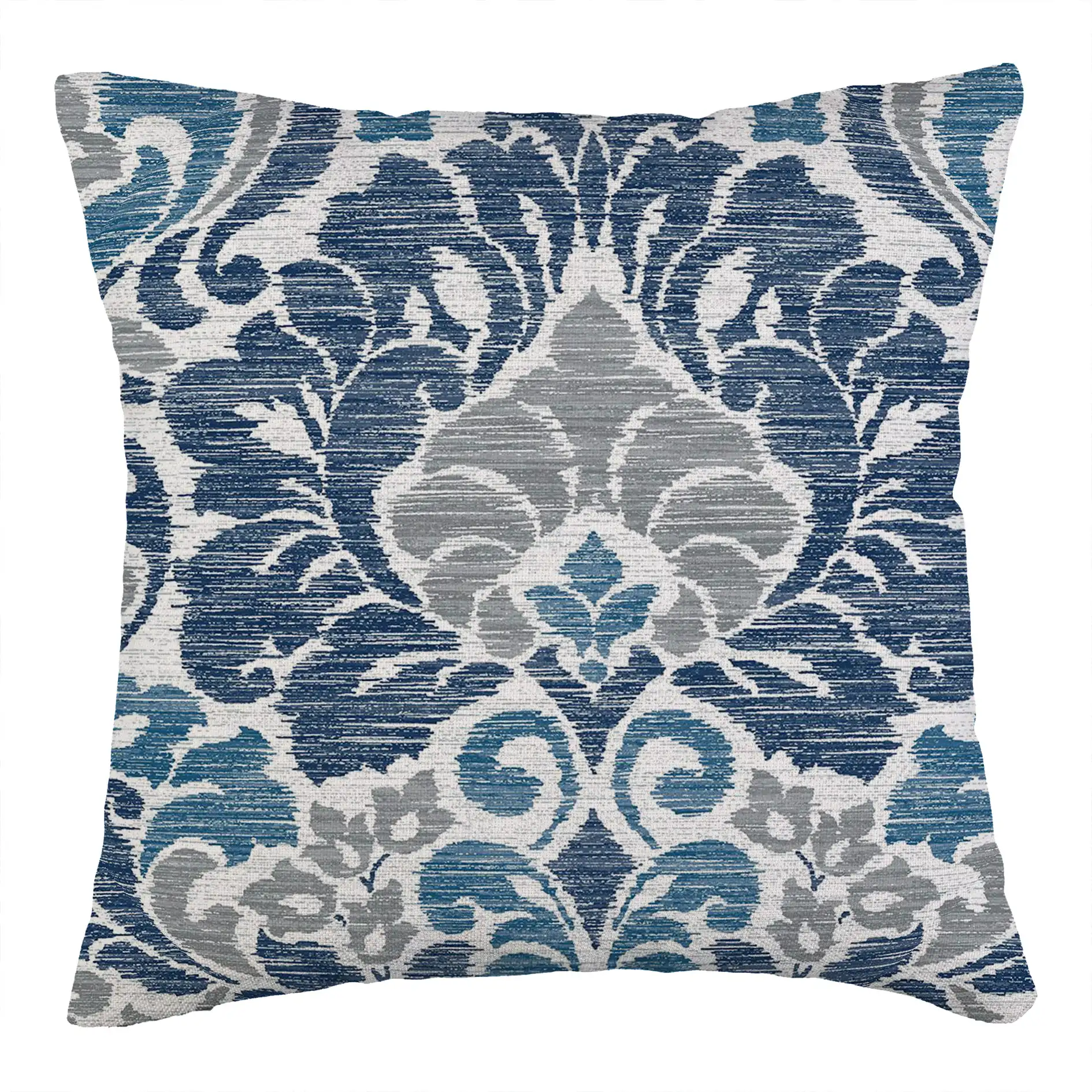 Housse de coussin Paisley en coton, taie d'oreiller décorative de style Boho, bleu, luxe, pour la maison, décoration de canapé