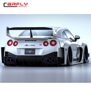 LB Phong Cách Xe Carbon Fiber GTR R35 Cơ Thể Kit Cho Nissa N GT-R - Product Image 2