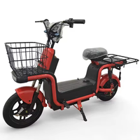 Moto électrique de livraison à deux roues pour adultes, 60V 20AH 800W, moteur arrière sans balais à 3 vitesses, en acier, haute vitesse, scooter cargo électrique