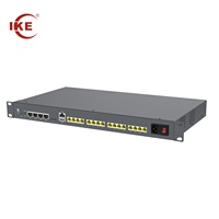 Sistema de Telefonía IP PBX VoIP con 8/16/24/32 Puertos POE, Gateway, 500 Extensiones SIP, 12 Canales FXS, LAN Cableada, para Oficina y Hogar