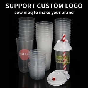 Vasos Desechables de Plástico para Llevar, Grado Alimenticio, Forma de U, para Smoothies, Té con Leche, Té de Burbujas - Product Image 5