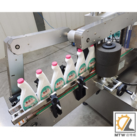 Machine d'étiquetage automatique MTW pour différents types de bouteilles avec étiquetage double face