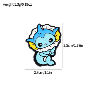 Badge en métal de dessin animé Pokémon Eevee, Broche en alliage Pokémon, Épingle d'accessoire pour sac à dos - Product Image 6