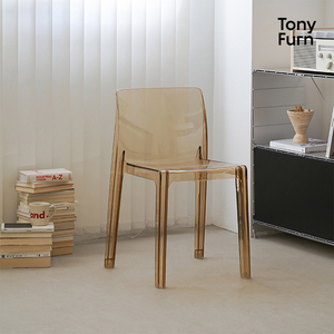 Silla de Comedor Moderna de Plástico, Apilable, Impermeable y sin Brazos, para Apartamentos, Comedores y Restaurantes - Product Image 1