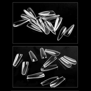 TSZS 200 pièces couverture complète Extension d'ongles taille unique amande cercueil doux Gel conseils presse <span class=keywords><strong>sur</strong></span> <span class=keywords><strong>Capsule</strong></span> artificielle faux ongles en gros - Product Image 2