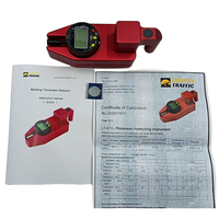 Lighten Traffic High Precision Digital Coating Thickness Gauge 0-2000um Non-Destructive Measurement Metal Paint Plastic 1 Year