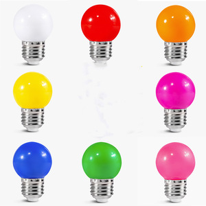 Navidad G45 RGB <span class=keywords><strong>E27</strong></span> Base vacaciones boda RGB decoración globo MINI forma redonda Interior Exterior 0,5 W 2W bombillas LED para fiestas - Product Image 2