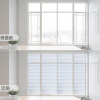 Matte Sichtschutz-Glasfolie für Zuhause, Statisch Haftende Klebefreie PVC-Lichtdurchlässige Undurchsichtige Fensterfolie für Badezimmer Balkon