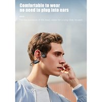 Casque sans fil TWS G02 étanche IPX7 pour le sport et l'entraînement, prend en charge la carte TF, lecture MP3, casque à conduction osseuse Bluetooth souple et élastique