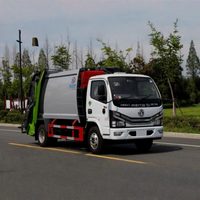 Camion à ordures à compression hydraulique Dongfeng Duolika 6cbm |   Châssis 4x2 |   Véhicule efficace pour la gestion des déchets