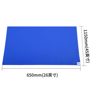 Одноразовый 30-слойный Очищаемый клейкий коврик из синей полиэтиленовой пленки для чистки обуви, защита от пыли и пыли - Product Image 6