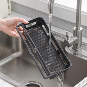 Dishwashing <b>Cloth</b> Brush Towel Drain Storage <b>Rack</b> for Kitchen Storage Sink Drain Basket Hanging Buckle Hanging Faucet <b>Rack</b> - Product Image 1