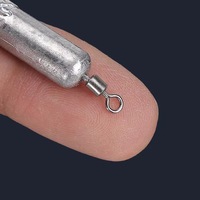 Plombs de pêche en acier inoxydable cylindriques en forme de goutte d'eau pour la pêche à la ligne libre, accessoires de pêche, plombs Drop-Shot 3,5g-20g