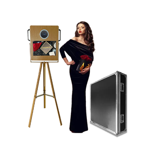 Ipad <span class=keywords><strong>Trio</strong></span> Photomaton ipad Walmut Bois <span class=keywords><strong>Photo</strong></span> Booth Shell avec Écran Tactile Vintage <span class=keywords><strong>Photo</strong></span> Booth ipad - Product Image 1