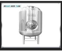 Cuve de fermentation en acier inoxydable HEM 1000L à double enveloppe pour la production de bière commerciale