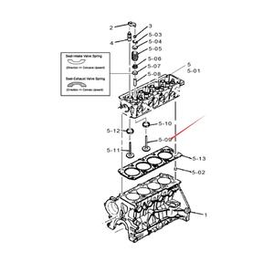 Soupape d'échappement du moteur de chariot élévateur Daewoo Doosan G20G G25G G30G, nouvelle pièce de rechange A40113641 - Product Image 1