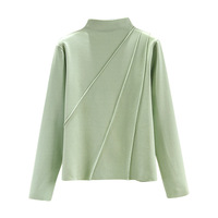 Heißer Verkauf Langarm Damen Rollkragenpullover Herbst Winter Hochwertiger Warmer Bluse Schmaler Damen Unifarbener Strickpullover