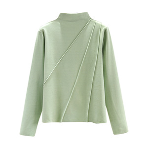 Maglione a Maniche Lunghe da <span class=keywords><strong>Donna</strong></span> a Collo Alto in Offerta Speciale <span class=keywords><strong>Autunno</strong></span> <span class=keywords><strong>Inverno</strong></span>, Camicetta Calda di Alta Qualità, Maglieria Slim a Tinta Unita da <span class=keywords><strong>Donna</strong></span> - Product Image 6