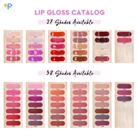 Ensemble de gloss et rouges à lèvres véganes, gloss nude, échantillon gratuit, cosmétiques à marque privée, gloss mat, brillant, mini gloss pailleté