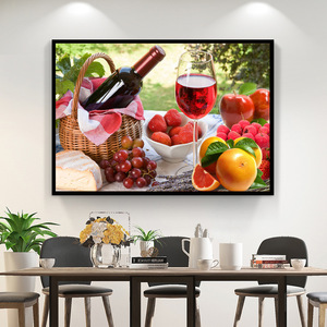 Dipinto su Tela Realistico di Frutta, Pittura Colorata di Cibo <span class=keywords><strong>per</strong></span> Decorazione Murale di Sala <span class=keywords><strong>da</strong></span> Pranzo e Ristorante - Product Image 5