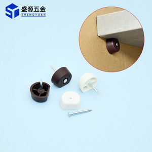 Support d'étagère en plastique Shengyuan avec vis, installation facile pour support de cloison de placard, blanc et marron - Product Image 1