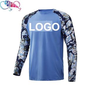 HUK定制UPF50 + 防晒吸湿排汗涤纶氨纶钓鱼服男士长袖网眼通风紫外线钓鱼衫 - Product Image 2