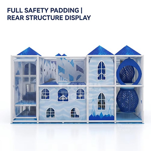 Solution de terrain de jeux intérieur pour enfants sur le thème <span class=keywords><strong>du</strong></span> château de glace, personnalisable, pour café pour enfants haut de gamme, certifiée CE ASTM - Product Image 4