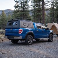 Capot de benne rigide en aluminium pour pick-up avec porte-bagages de toit résistant, coque de camping pour Toyota Tundra, idéal pour l'aventure en extérieur