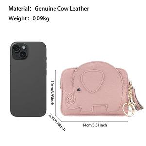 AndoBag Monedero Japonés para Mujer, de Cuero Vacuno Genuino, Mini, Bonito y Creativo, con Llavero, 1526 - Product Image 2