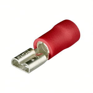 Terminales Planos Aislados Hembra, 100 Unidades Cada Uno, Rojos, 6.3x0.8mm, Para Conexión de Cables - Product Image 2