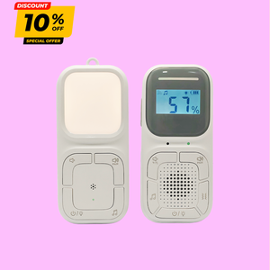 Monitor de Audio Inteligente para Guardería con Alerta de Llanto, Sensor de Temperatura y Humedad, y Sistema de Intercomunicación con Función de Conversación Bidireccional - Product Image 1