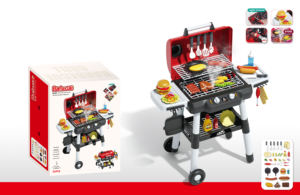 ของเล่นเด็ก ชุดครัวทำอาหาร บาร์บีคิว ขนาด 80 ซม. พร้อมเสียงและแสงไฟ โต๊ะ<span class=keywords><strong>อาหาร</strong></span> ของเล่นเสริมพัฒนาการ - Product Image 4