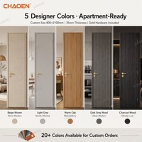Porte intérieure en aluminium à texture bois de 45 mm, porte résidentielle haut de gamme légère, solide et imperméable