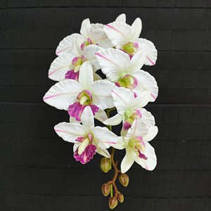 9 Heads KATE Orchid <b>Artificial</b> <b>Flowers</b> Versatile Cost-Effective New Products for Office Home Party for Christmas Graduation - Product Image 2