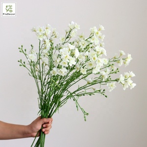 Vajilla pequeña Artificial de estilo moderno para decoración de restaurante, <span class=keywords><strong>Bar</strong></span> de <span class=keywords><strong>flores</strong></span> con tacto Real, Delphinium, centro de mesa para boda - Product Image 2