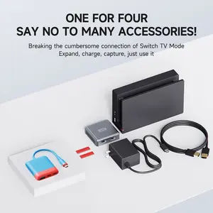 Hagibis Switch, <span class=keywords><strong>tarjeta</strong></span> de captura de vídeo, base de <span class=keywords><strong>TV</strong></span> portátil para Nintendo switch/OLED <span class=keywords><strong>Live</strong></span> Streaming, estación de acoplamiento para ordenador portátil MS2130 - Product Image 3