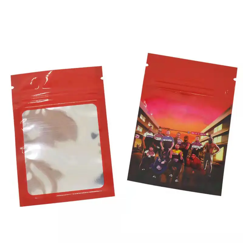 7X10Cm 1G Plastic Kindbestendig Hersluitbare Ritssluiting Aluminiumfolie Thee Eetbaar Koekje Gummy Kleine Mylar Tas