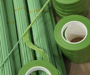 <span class=keywords><strong>Mayla</strong></span> 12mm Papier Fleuriste Artisanat Projets Vert Clair Vintage Pétale Motif Imperméable Acrylique Floral Masking Tape Ancre Vintage - Product Image 6