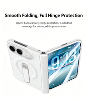 Étui de luxe en cuir avec support magnétique, charnière à ressort et protection d'écran intégrale anti-chute pour iPhone Duo