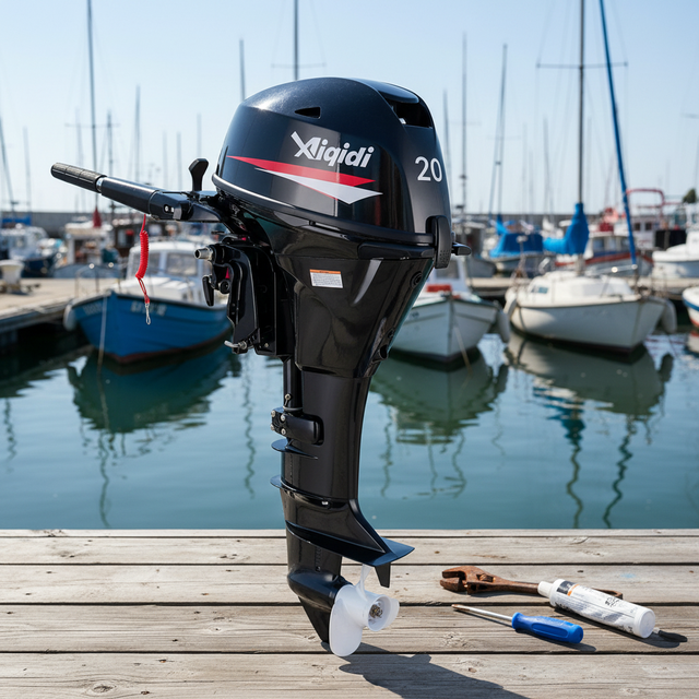 AIQIDI 15HP 20HP 25HP 4 Stroke Outboard Motor Short Long Shaft Trolling Motor