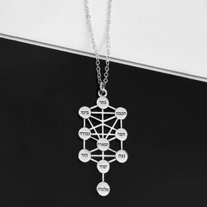 Vente en gros personnalisé Kabbale Arbre de vie Collier plaqué or 18 carats étanche Mysticisme Kabbale Pendentif Hébreu Bijoux Cadeaux - Product Image 4