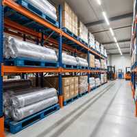 Étagère à palettes réglable en acier Q235B pour installations de bobines métalliques avec boulons d'ancrage au sol pour la logistique