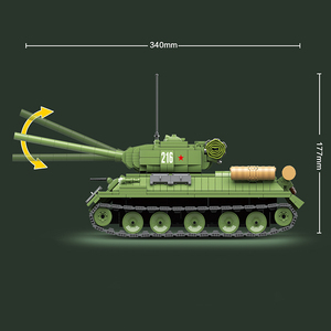 WW2 quân sự Lịch Sử Bộ sưu tập mô hình chiến đấu Xe tăng tự làm quân đội xây dựng khối đồ chơi thiết lập quân đội xe tăng khối xây dựng - Product Image 2