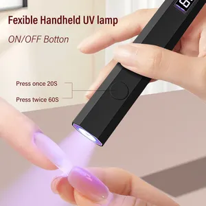 Portable Rechargeable UV LED Nail Dryer Mini Gel Polish Curing <b>Lamp</b> 2 Timing Modes USB <b>Charging</b> Manicure Tool Home Use - Product Image 3