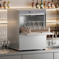 Lavavajillas Comercial Automático Pequeño, Lavavajillas Eléctrico Portátil para Copas de Vino
