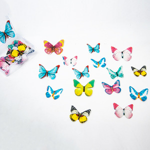 24 pièces de papillon <span class=keywords><strong>comestible</strong></span> pour <span class=keywords><strong>décoration</strong></span> de Cupcake, gaufres en papier pour <span class=keywords><strong>décoration</strong></span> de gâteau d'anniversaire de mariage - Product Image 4