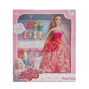 KSF 11-Inch vinil ABS prenses moda bebek 5 + Years-Unisex hediye fikri için bol aksesuarlar ile - Product Image 1