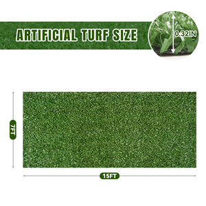 Césped Artificial Ecológico y Duradero de 7X15 Pies, Superficie Antideslizante, Suave y Realista, para Jardinería, Paisajismo, Áreas Exteriores para Mascotas - Product Image 6