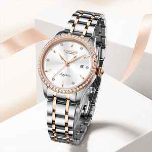Montres automatiques de luxe personnalisées de haute qualité 28MM pour femmes, mouvement Miyota, montres mécaniques pour femmes d'affaires - Product Image 4